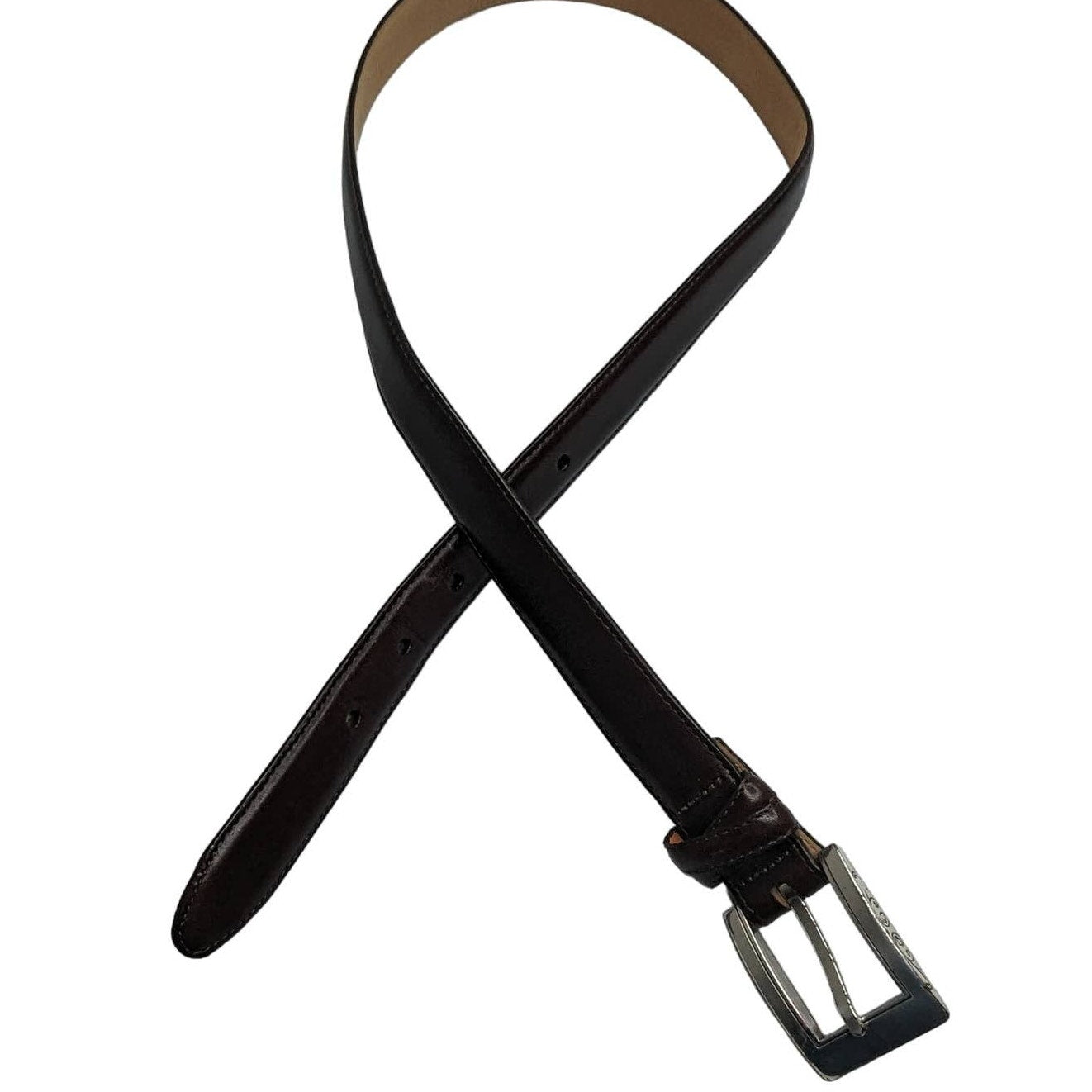 Brighton Womens Sz M 30 Dark Brown Leather Belt Classic