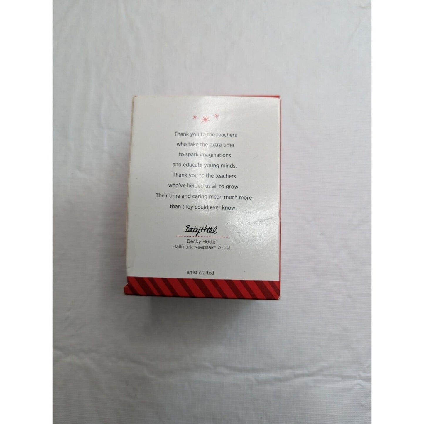 Hallmark Keepsake Christmas Ornament Thank You Teacher Teachers Help Us Grow