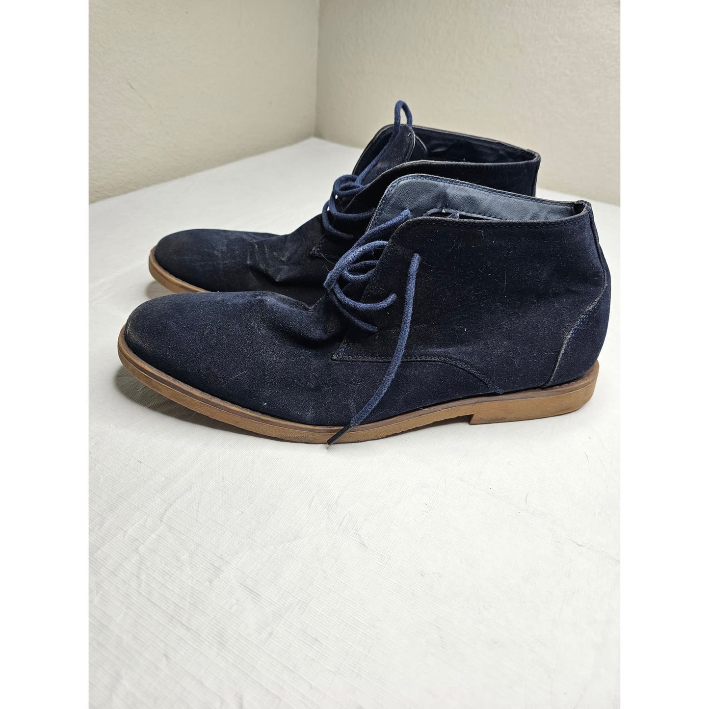 Cedar Wood State Mens Sz 11 Faux Blue Suede Chukka Boots Shoes