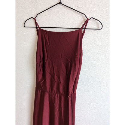 Blush Mark Womens Sz 2X Burgundy Red Formal Maxi Dress Low Back Slinky