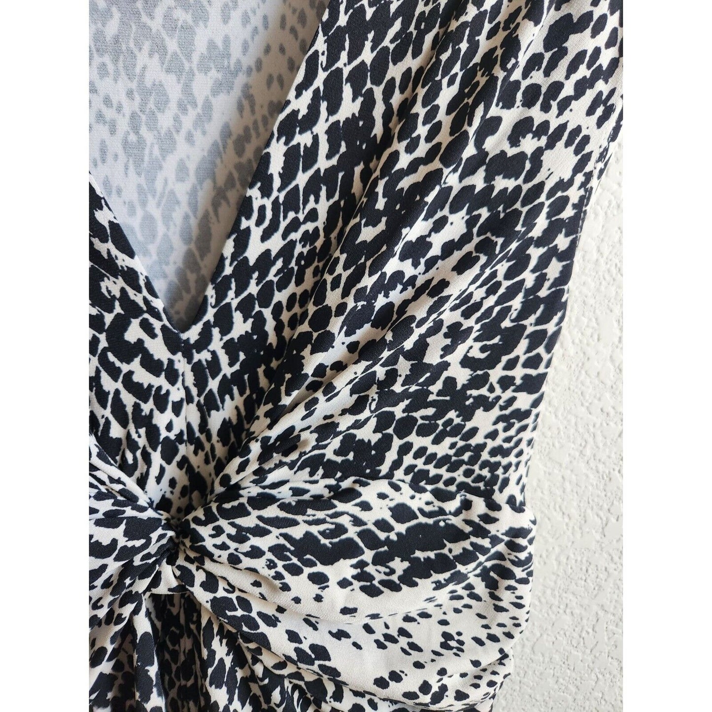 Eliza J Womens Sz 8P Petite Maxi Dress Snakeskin Animal Print Vintage