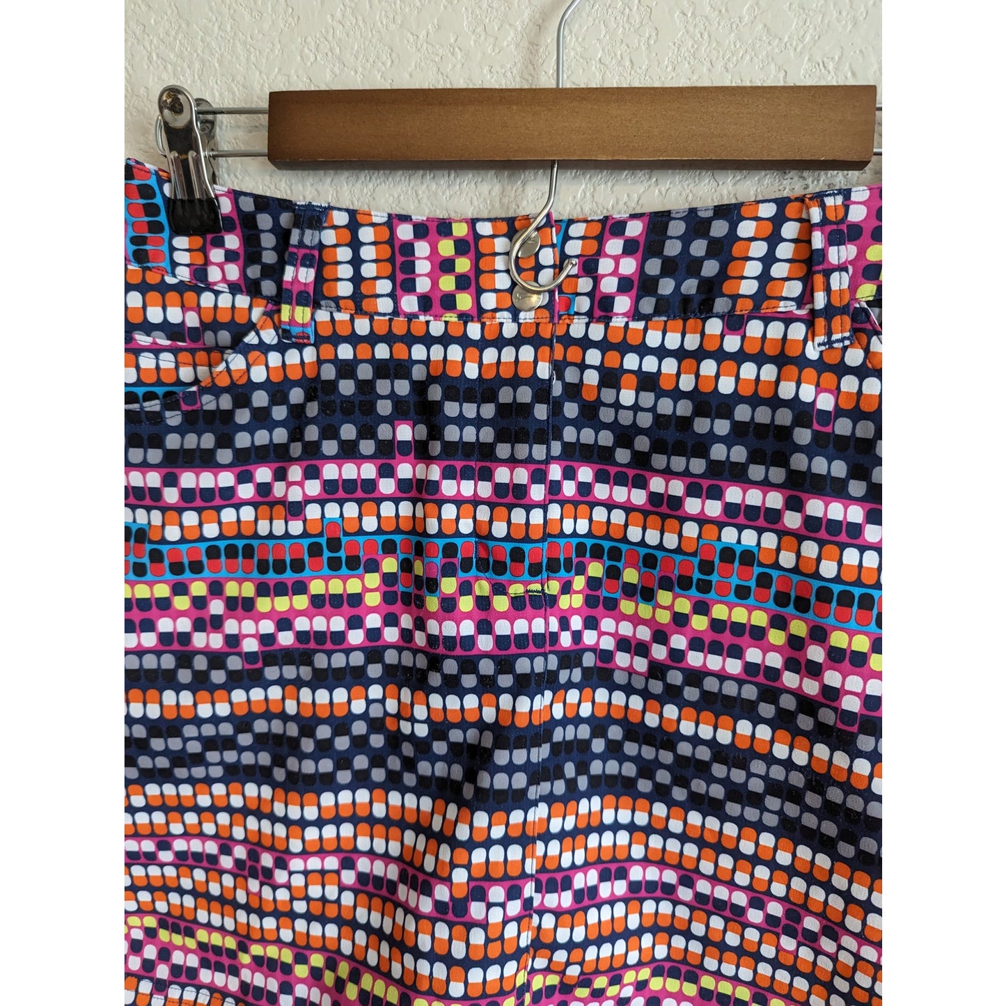 Slazenger Golf Womens Sz 2 Skirt Skort Athletic Colorful Polka Dot