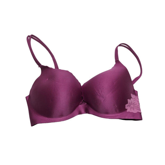 Victorias Secret Angels Secret Embrace Sz 34D Seamless T Shirt Bra Purple