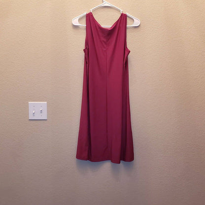 Attitudes by Renee Womens Sz S Knee Length Slinky Tank Dress Dark Pink