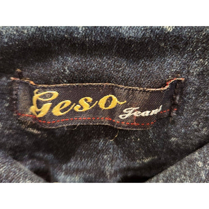 Vintage Y2K 2000s Geso Jeans Juniors Sz 11 Cintura Alta Azul Lavado Ácido