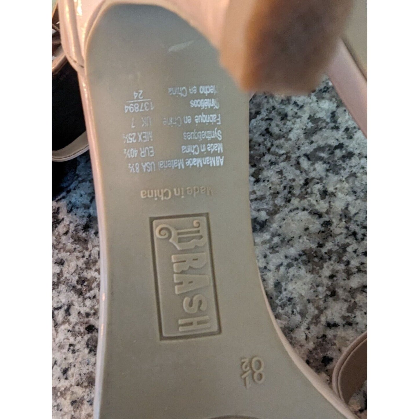 Trash Womens Sz 8.5 Light Blush Pink Patent Heels Ankle strap