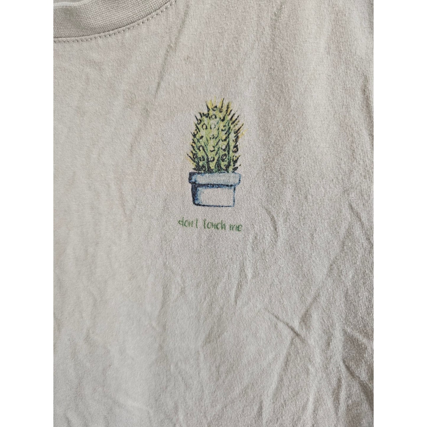 ALAB Womens Sz S Short Sleeve T Shirt Cactus Don't Touch Me Sup Succa