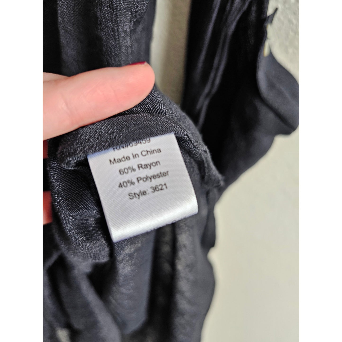 Portocruz Womens Sz M Long Sleeve Swimsuit Cover Up Black Gauzy Knee Length