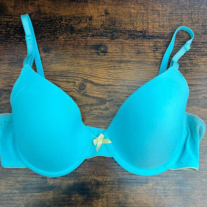 Maidenform Womens Sz 34C Bright Blue T Shirt Bra Style 10934