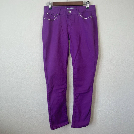 Vintage Y2K Klip Jeans Juniors Sz 11 Purple Jeans Slim Leg