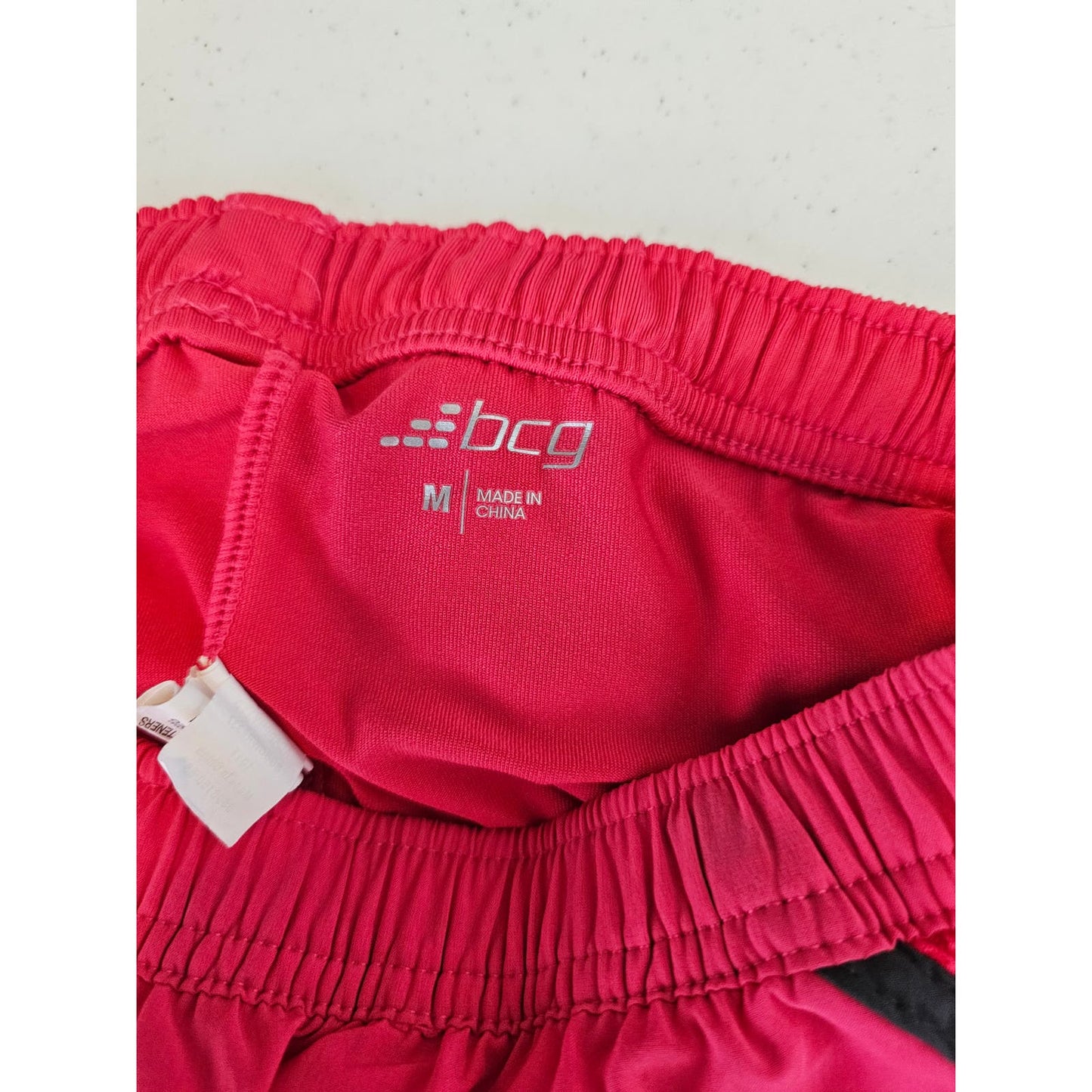 BCG Womens Sz M Bright Pink Athletic Lined Running Shorts