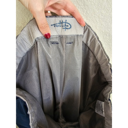 Reel Life Mens Sz XXL Fishing Athletic Shorts Dark Blue Lined