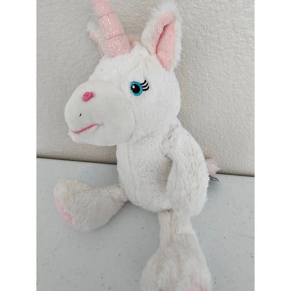 Zoovenir Plush Stuffed Animal Unicorn Pink and White