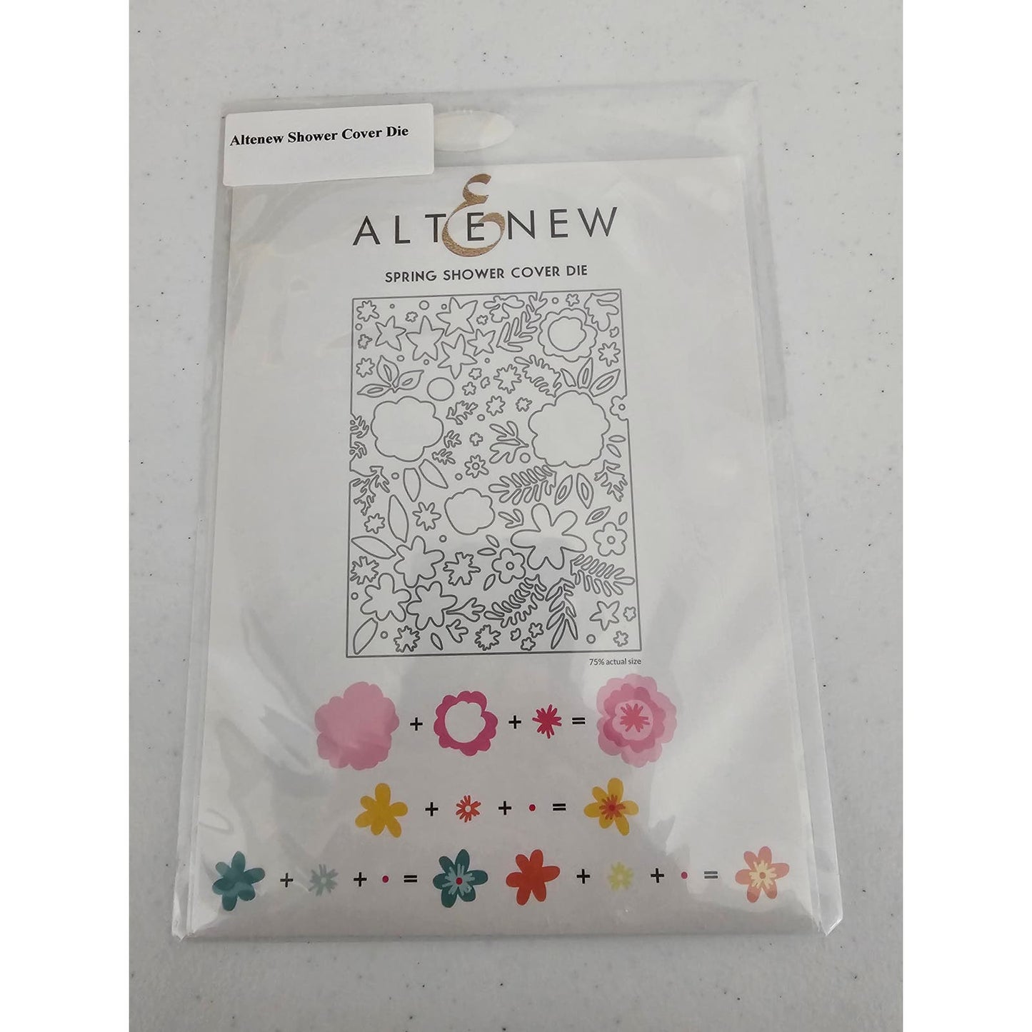 Altenew Shower Cover Steel Craft Die Floral Large