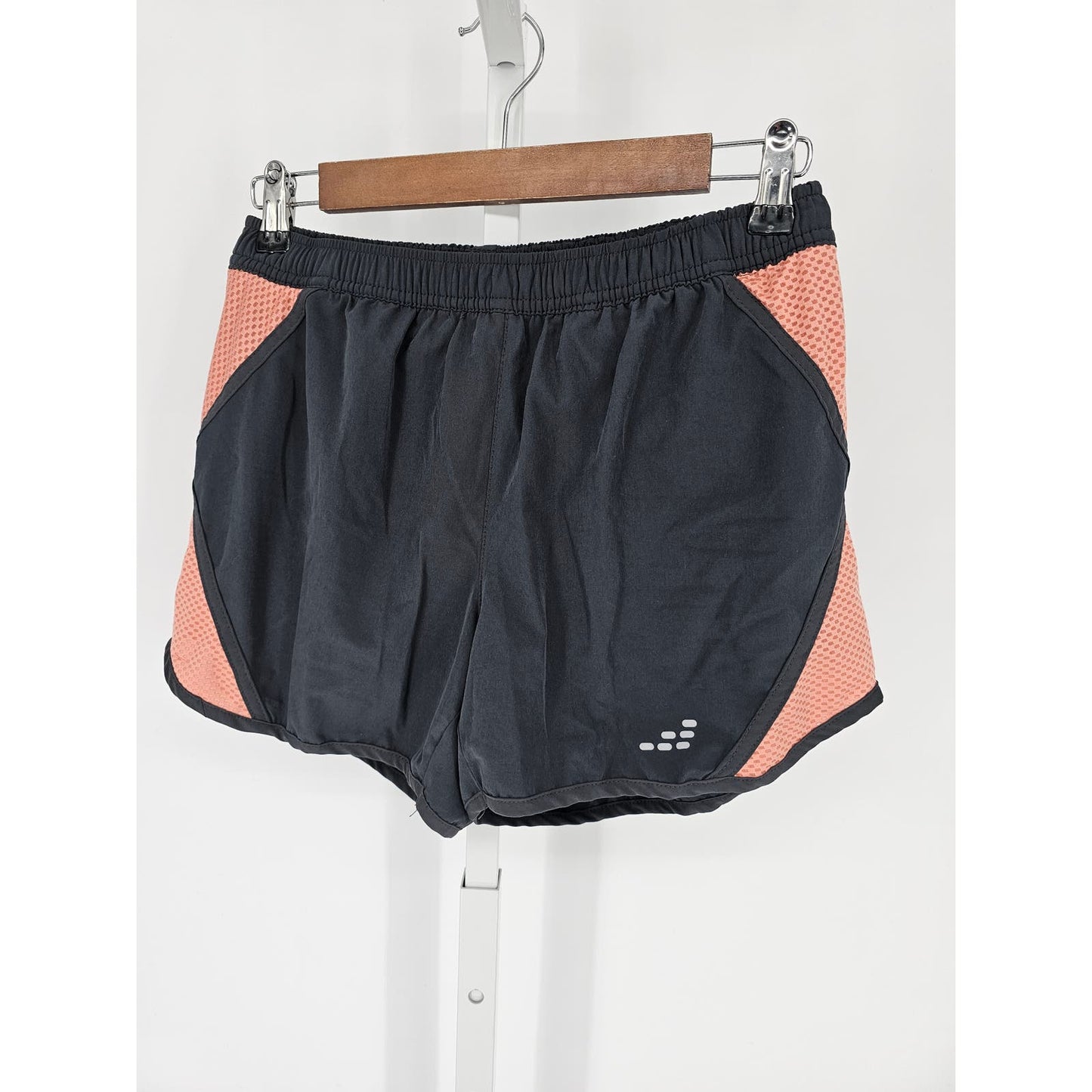 BCG Womens Sz M Gray and Blush Pink Athletic Lined Running Shorts