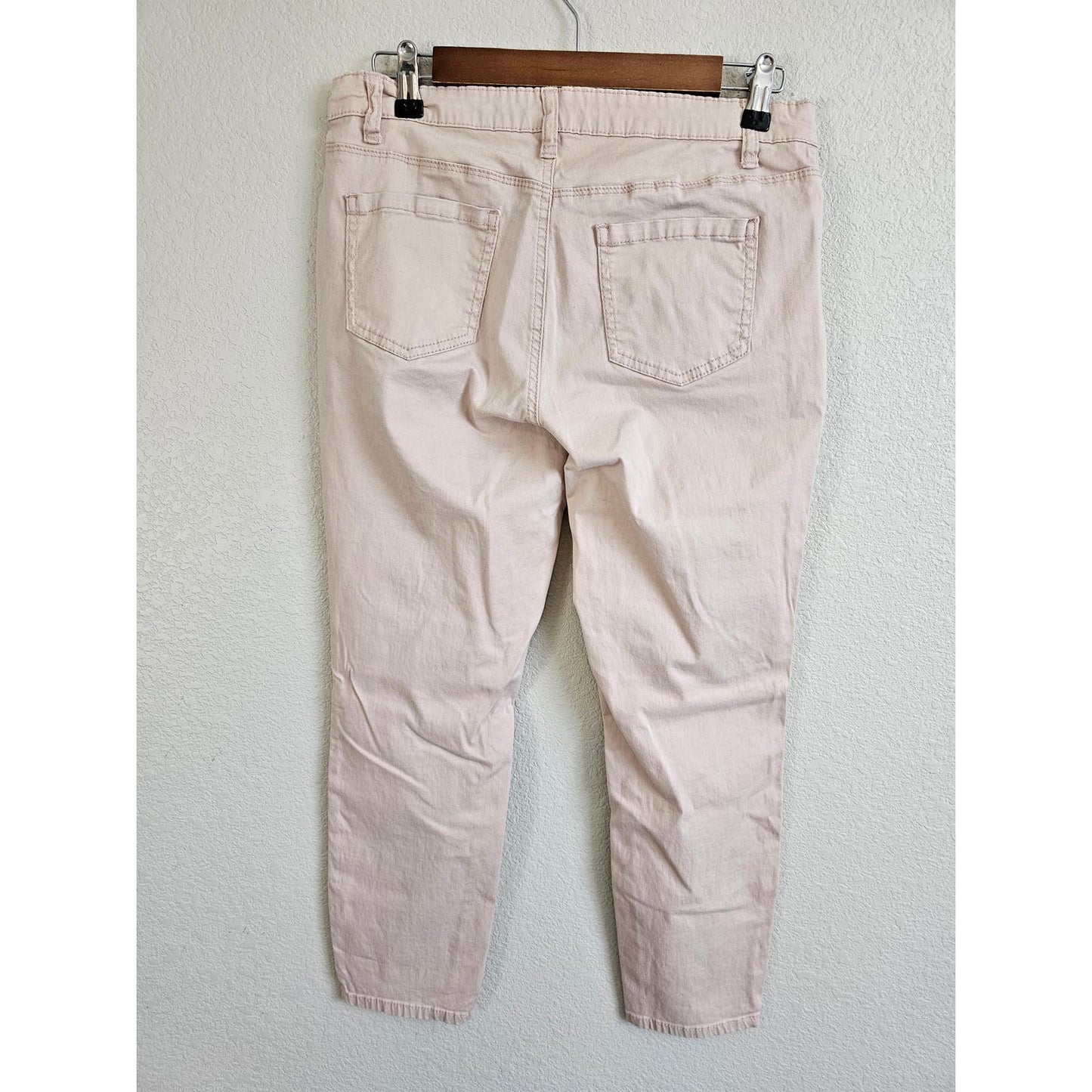 Buffalo David Bitton Jeans Womens 8 Lt Pink Daily Mid Rise Skinny Ankle Preppy