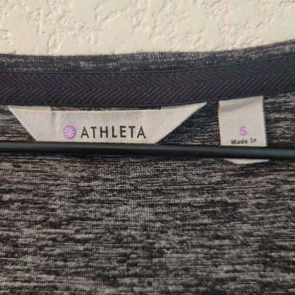 Athleta Vestido De Falda Tulipán Para Mujer Sz S Manga Larga Gris Oscuro Hasta La Rodilla