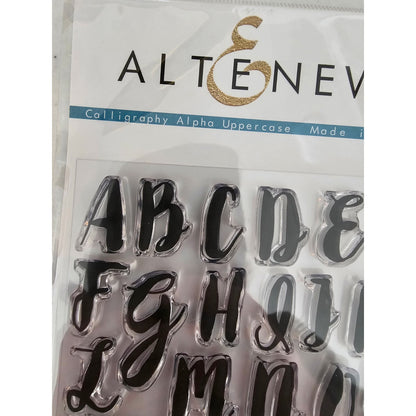 Altenew Clear Rubber Stamp Set Calligraphy Alphabet Uppercase