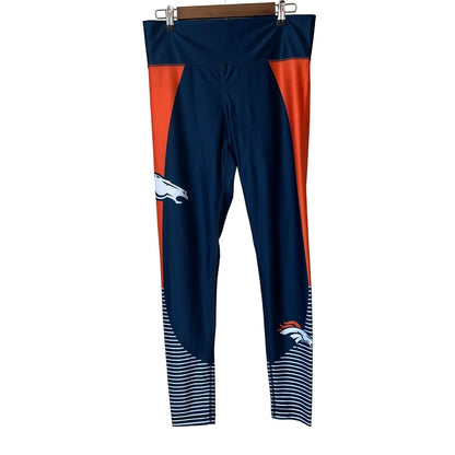 NFL Apparel Womens Sz L Denver Broncos Athletic Leggings Football