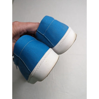 Everglades Mens Sz 40 Slip On Canvas Boat Shoes Bright Blue