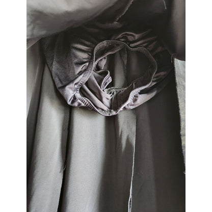 Vintage 1990s Kelle Womens Sz M Velvet Maxi Skirt Black Gold