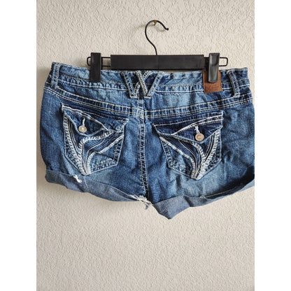 Ariya Juniors Sz 11 Medium Wash Blue Jean Denim Shorts