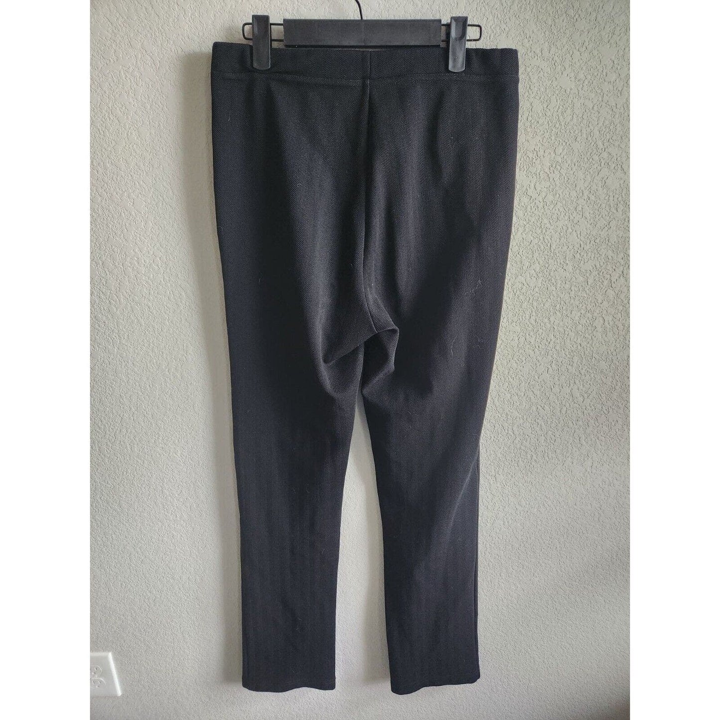 Vero Moda Womens Sz 10 Pull On Dress Pants Black Straight Slim Leg