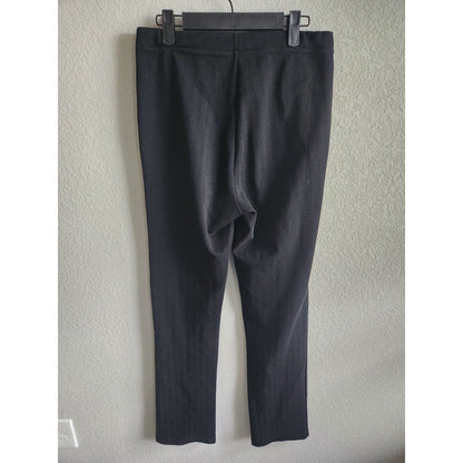 Vero Moda Womens Sz 10 Pull On Dress Pants Black Straight Slim Leg