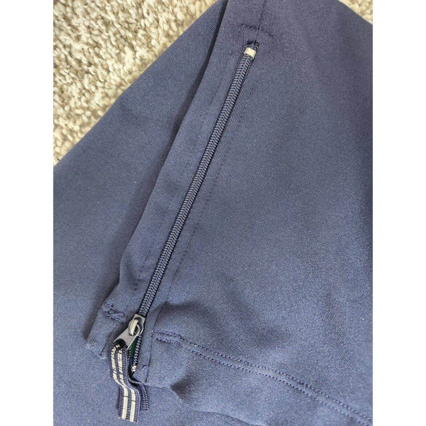 Danskin Now Womens Sz S Navy Blue Track Pants Zipper Ankle