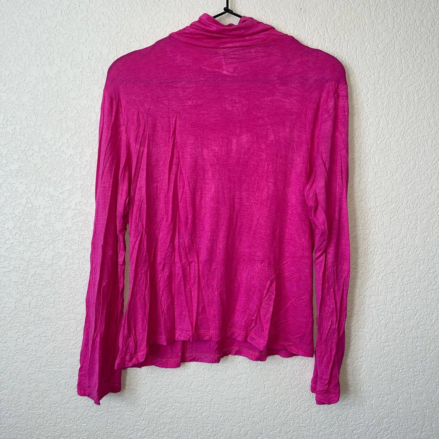 Vintage Jon Den Womens Sz M Long Sleeve Turtleneck T Shirt Pink