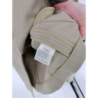 Vintage 1990s Classiques Entier Womens Sz 12 3 Button Cotton Blazer Taupe