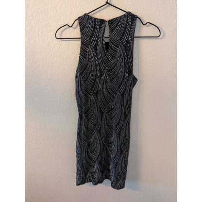 Vintage 1990s Jump Apparel Womens Sz 6 Black and Glitter Cocktail Dress