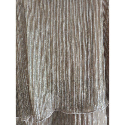 En Focus Studio Womens Sz 6 Knee Length Gold Tiered Party Dress