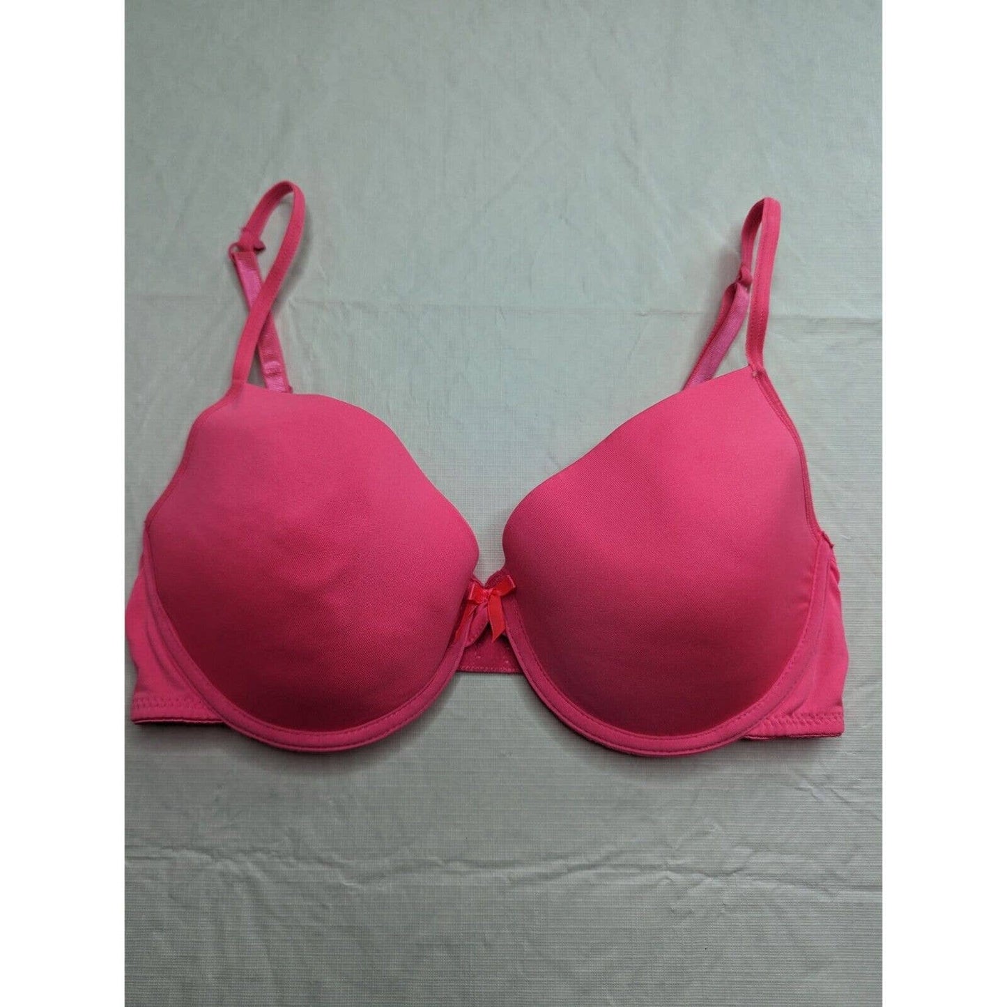 Mix & Co Womens Sz 36C Classic T Shirt Bra Bright Pink