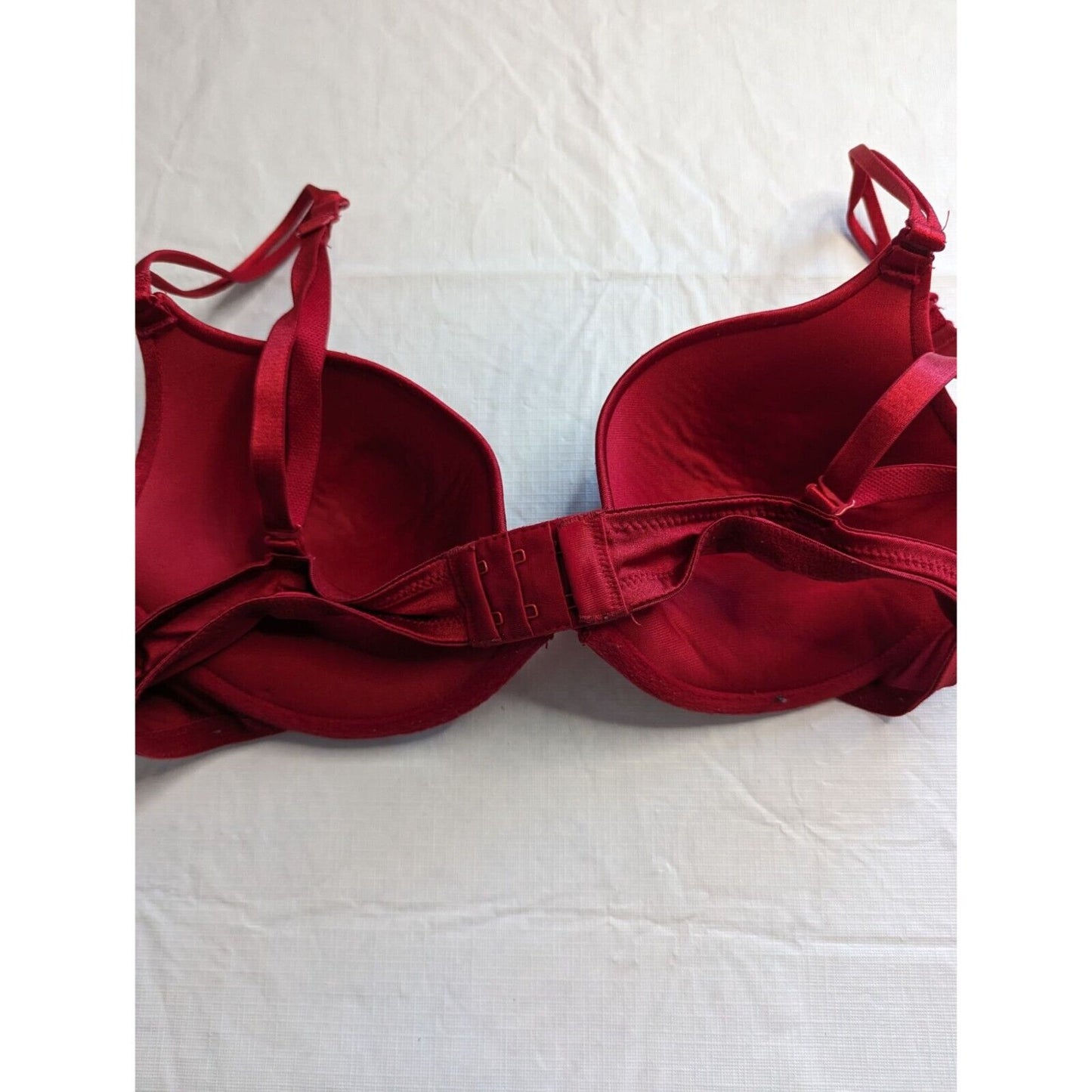 Vintage 1990s Ambrielle Womens Sz 38B T Shirt Bra Dark Red