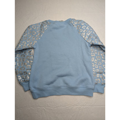 Extremely Me Girls Sz S (5/6) Pullover Sweatshirt Blue farm Girl Embroidered