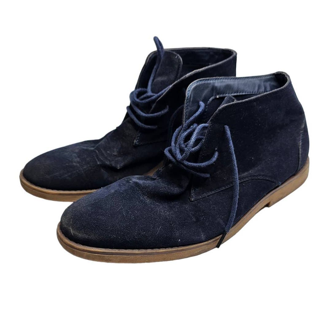 Cedar Wood State Mens Sz 11 Faux Blue Suede Chukka Boots Shoes