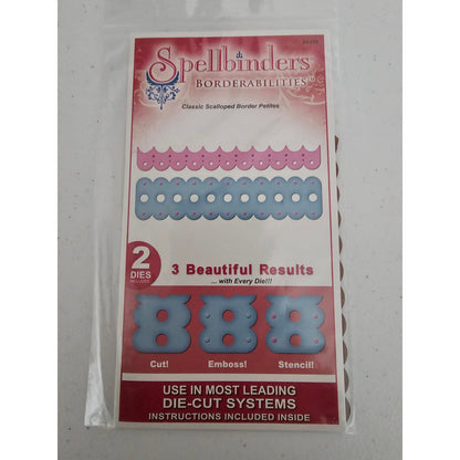 Spellbinders Borderabilities Steel Craft Die Classic Scalloped Border Petites