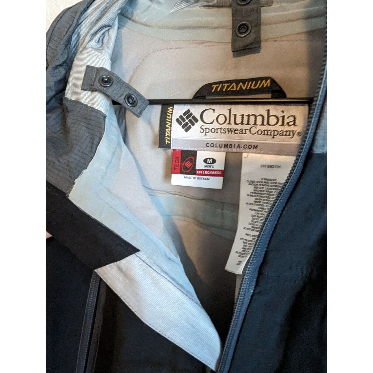 Columbia Tech Interchange Mens Sz M Softshell Winter Jacket Coat Black