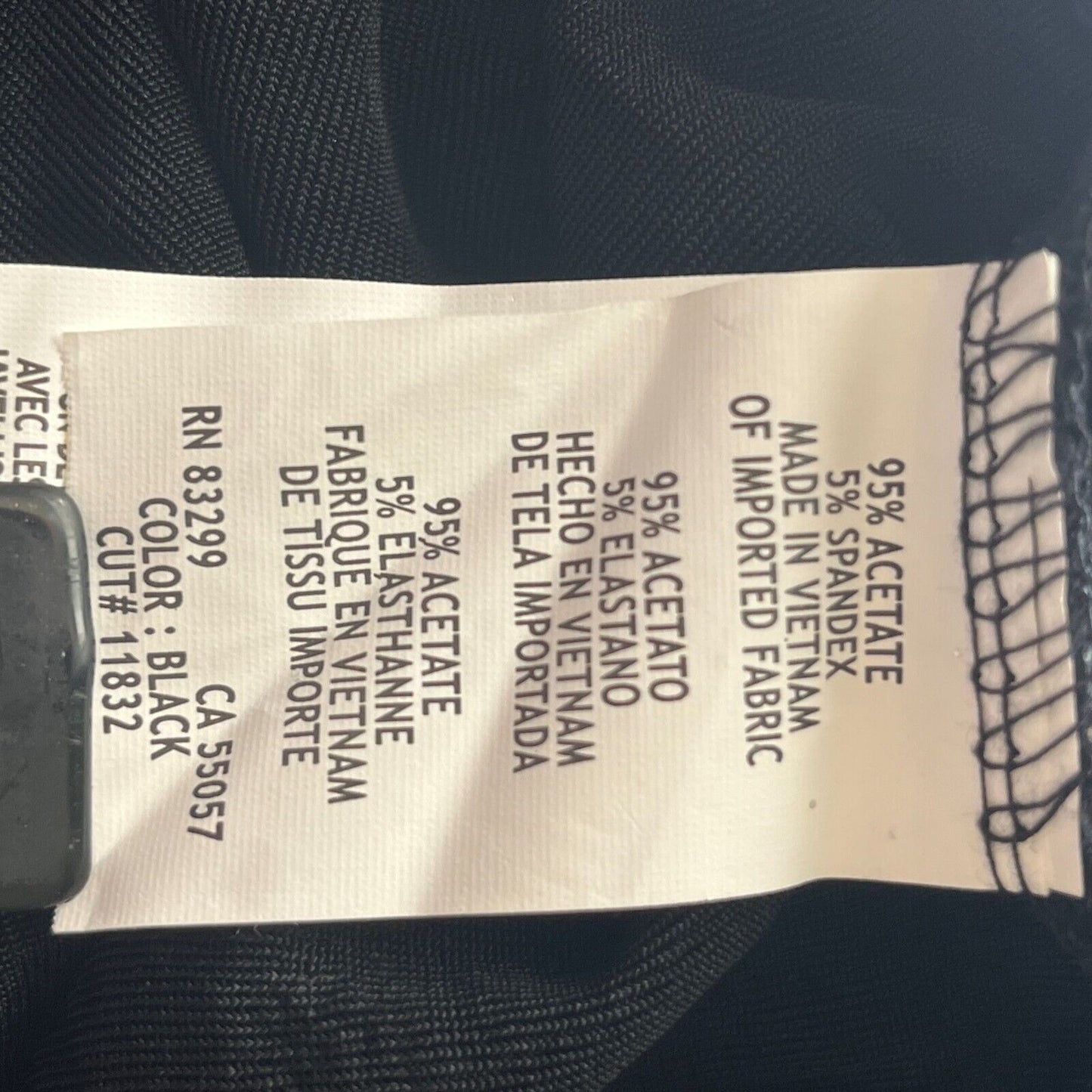 Vintage Blu Sage Womens Sz 12 Cocktail Dress Black Silver Glitter Midi