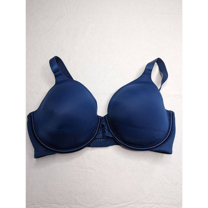 Vanity Fair Womens Sz 36D Classic T Shirt Bra Dark Blue Style 76380