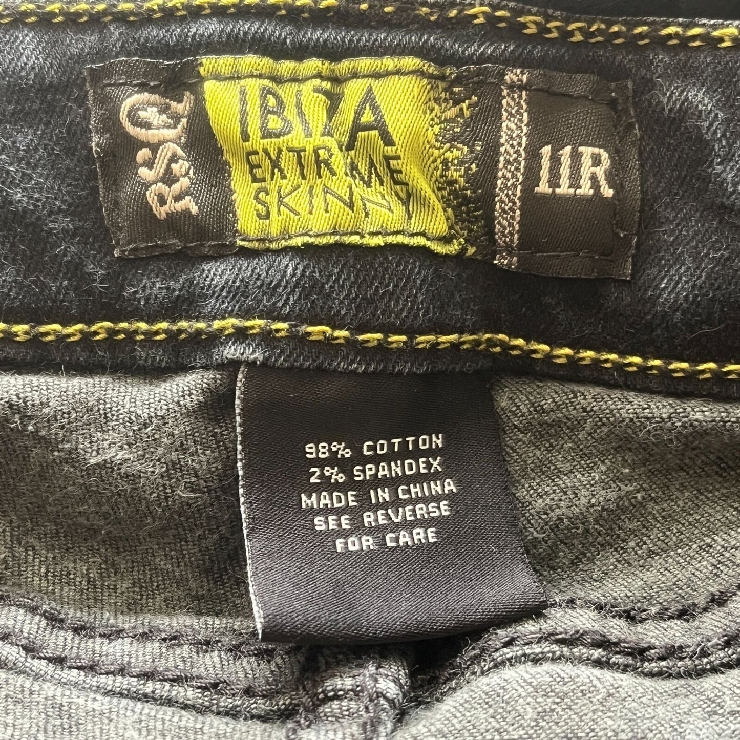 Ibiza Juniors Sz 11 Extreme Skinny Fit Black Jeans