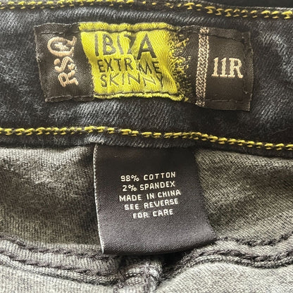 Ibiza Juniors Sz 11 Extreme Skinny Fit Black Jeans