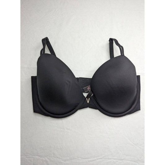 Victorias Secret Womens Sz 34DDD Lined Demi Bra Solid Black