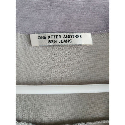 One After Another Sen Jeans Womens Sz M Knee Length Dress Gray Romantic