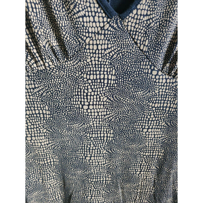 Vintage 1990s es.se Womens Sz M Long Sleeve Slinky Maxi Dress Snakeskin Print