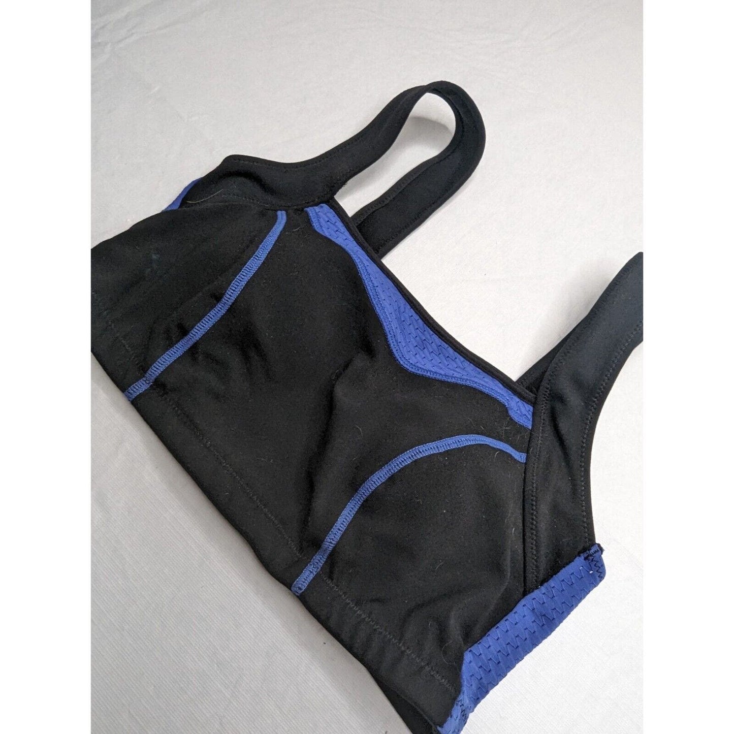 Fashion Forms Womens Sz S Sports Bra Blue and Black