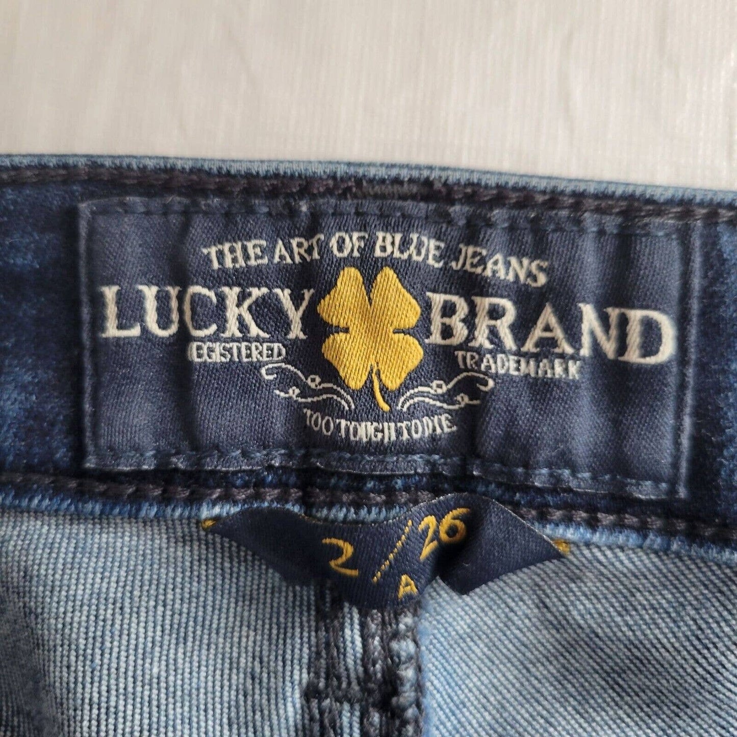 Lucky Brand Mujer Sz 2 Sasha Super Skinny Jeans Azules Lavado Oscuro