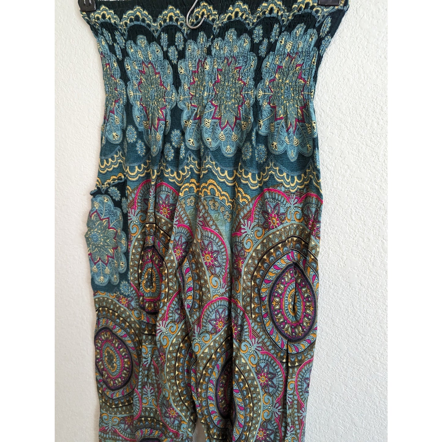 Joob Joob Womens Sz S/M Pull On Boho Pants High Waist Mandala Print