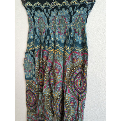 Joob Joob Womens Sz S/M Pull On Boho Pants High Waist Mandala Print